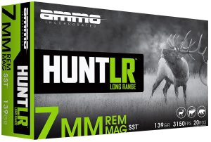 Ammo Inc 7MM139SSTA20 Hunt Long Range 7mm 139gr Super Shock Tip 20 Per Box/10 Case