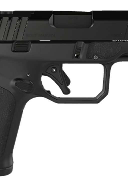 Rost Martin RM1CBLKOSP15 RM1C  9mm Luger 15+1 4" Black Match Grade Barrel, Black Tenifer Optic Ready/Serrated Steel Slide, Black Polymer Frame w/Picatinny Rail, Textured Grip, Ambidextrous