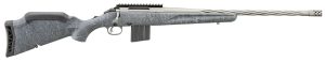 Ruger 46910 American Gen II Full Size 6mm ARC 10+1 20" Cobalt Cerakote Threaded Barrel, Picatinny Rail Steel Receiver, Gray Splatter Adjustable Synthetic Stock