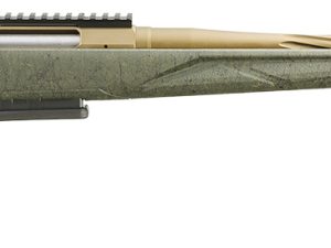 Ruger 46934 American Predator Gen II Full Size 6mm Creedmoor 3+1  22" Burnt Bronze Cerakote Threaded Barrel, Picatinny Rail Steel Receiver, Green Splatter Adjustable Synthetic Stock
