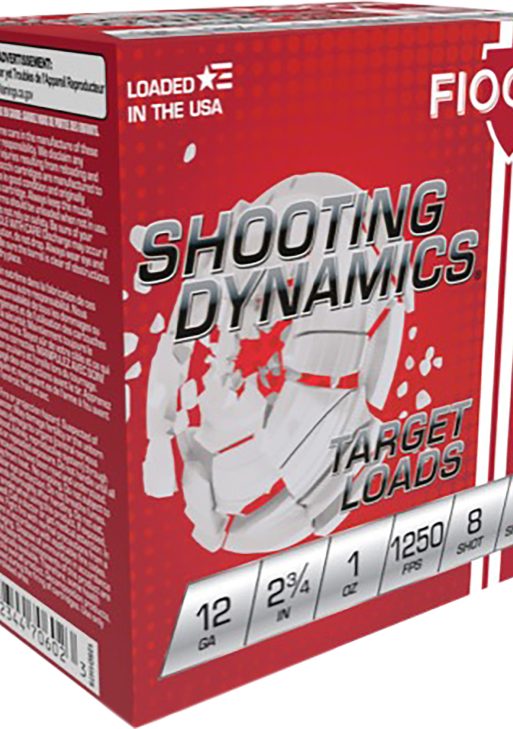 Fiocchi 12SD1X8 Shooting Dynamics  12Gauge 2.75" 1oz 8Shot 25 Per Box/10 Case