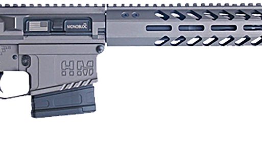 HM Defense HM10243 Titan  243 Win 10+1 20" Black Cerakote Match Grade Barrel, Tungsten Gray Cerakote 14" Picatinny Rail Aluminum Receiver, Black Synthetic Mil-Spec HM Stock, Black Polymer Grip