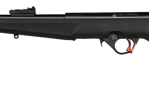 Rossi RB22L1611EN01 RB22 US Flag Compact 22 LR 10+1 16.50" Matte Black Threaded Barrel, Black Aluminum Receiver, Black w/US Flag Synthetic Fixed Stock