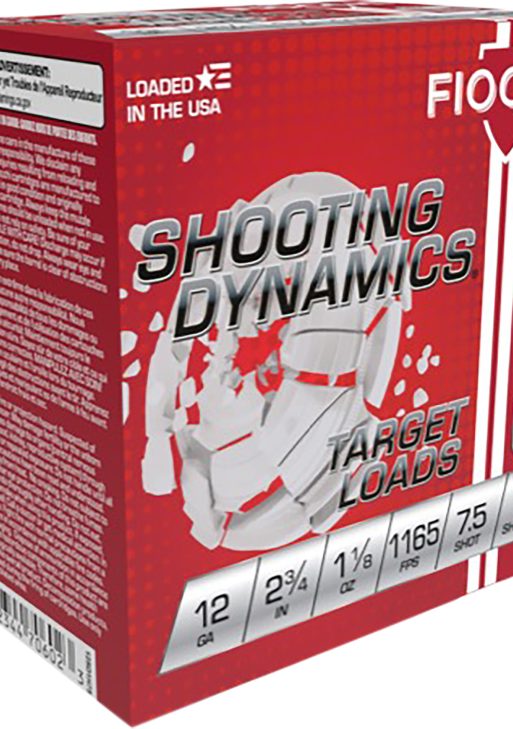Fiocchi 12SD18L7 Shooting Dynamics Target 12Gauge 2.75" 1 1/8oz 7.5Shot 25 Per Box/10 Case