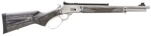 Marlin 70432 1894 SBL 44 Special/44 Rem Mag 8+1/9+1 16.10" Polished Stainless Threaded Barrel, Polished Stainless Picatinny Rail Receiver, Gray Fixed Laminate Stock
