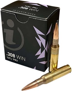 Ammo Inc IGMAN30820 Igman  308Win 147gr Full Metal Jacket 20 Per Box/50 Case
