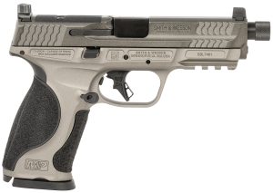 Smith & Wesson 14162 M&P M2.0  Full Size Frame 9mm Luger 17+1, 4.63" Black Threaded Barrel, Gray Optic Cut/Serrated Steel Slide, Gray Aluminum Frame w/Picatinny Rail, Black Polymer Grip