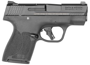 Smith & Wesson 14203 M&P Shield Plus  Micro-Compact Frame 9mm Luger 10+1 3.10" Black Armornite Steel Barrel & Serrated Slide, Black Polymer Frame, Black Polymer Grip, Thumb Safety