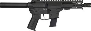 CMMG 45AE70FAB Banshee MKG 45 ACP 13+1 5" Black Nitride Medium Taper Threaded Barrel, EML 4" M-LOK Handguards, Black Armor Cerakote Aluminum Picatinny Rail Receiver, Pistol Tube, CMMG Zeroed Grips