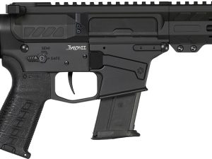 CMMG 57A340FAB Banshee MK57 5.7x28mm 20+1 8" Black Nitride Medium Taper Threaded Barrel, EML 7" M-LOK Handguards, Black Armor Cerakote Aluminum Picatinny Rail Receiver, CMMG Zeroed Grips