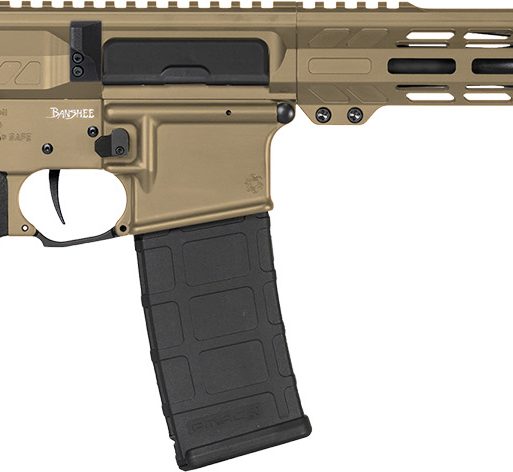 CMMG 30AB20FCT Banshee MK4 300 Blackout 30+1 12.50" Black Nitride Medium Taper Threaded Barrel, EML 7" M-LOK Handguards, Coyote Tan Cerakote Aluminum Picatinny Rail Receiver, CMMG Zeroed Grips