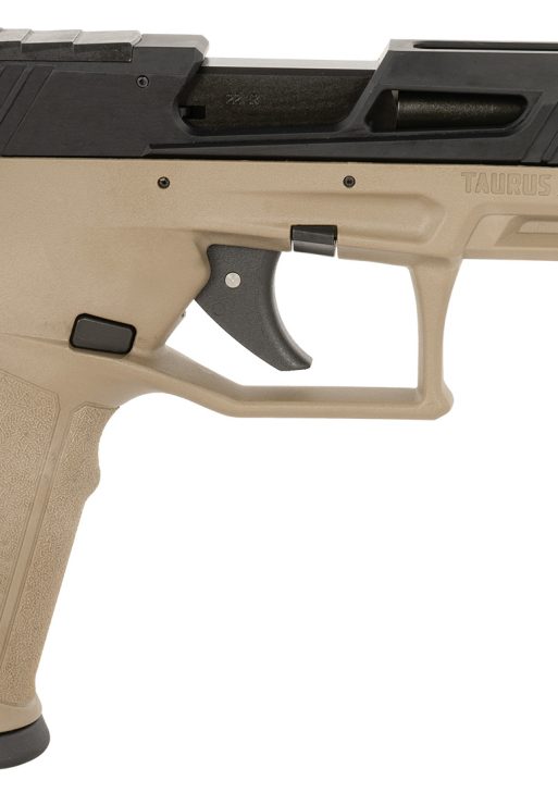 Taurus 1-2TX22P141F TX22 T.O.R.O Gen 2 Full Size Frame 22 LR 22+1 4.10" Matte Black Threaded Barrel, Optic Ready/Serrated Slide, FDE Polymer Frame w/Picatinny Rail, Right Hand