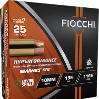 Fiocchi 10BA Hyperformance  10mm 155gr XPB 25 Per Box/8 Case