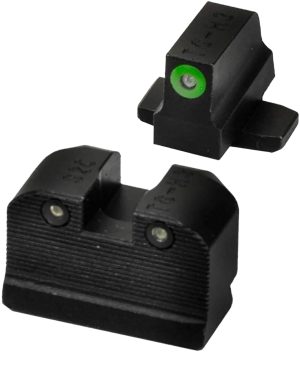 Sig Sauer Electro-Optics SOX10009 X-Ray3 Day/Night Sight Set Suppressor Height Green Tritium/ Black Outline Tritium, Fits Sig P320/P938/P238/P229/P226 Dovetail Mount