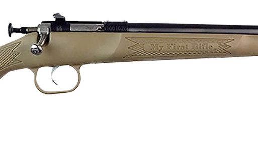 Crickett KSA235 My First Rifle  22 S/L/LR Single Shot 16.10" Blued Barrel & Receiver, Desert Tan Synthetic Fixed Stock