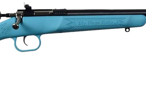 Crickett KSA302 My First Rifle  22 S/L/LR Single Shot 16.10" Blued Barrel & Receiver, Blue Synthetic Fixed Stock