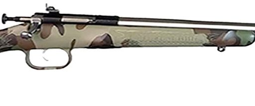 Crickett KSA2171 My First Rifle Gen2 22 S/L/LR Single Shot 16.10" Stainless Steel Barrel & Receiver, M81 Woodland Camo Synthetic Fixed Stock, EZ Loader