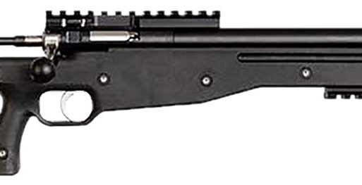 Crickett KSA2150-BLK Precision  Full Size 22 LR Single Shot 16.10" Blued Threaded Bull Barrel, Blued Crickettinny Rail Steel Receiver, Black Synthetic Adj LOP Stock
