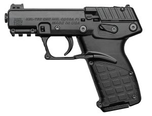Kel-Tec P17BBLK10 P17  Compact Frame 22 LR 10+1 3.80" Black Steel Barrel, Black Serrated Slide, Black Polymer Frame w/Picatinny Rail, Textured Grip, Ambidextrous