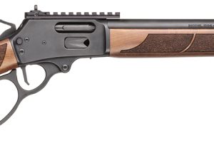 Smith & Wesson 13811 1854  45 Long 9+1 19.25" Black Armornite Threaded Barrel, Black Armornite Picatinny Rail Stainless Steel Receiver, Fixed Walnut w/Textured Grip Panels Stock, Large Loop