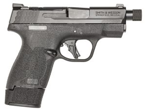 Smith & Wesson 14095 M&P9 Shield Plus Micro-Compact Frame 9mm 10+1 15+1 13+1 3.70" Black Armornite Stainless Steel Slide Black Polymer Frame Textured Grip