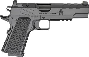 Springfield Armory PX9229LAOS 1911 Emissary 9mm 9+1 5" Stainless Steel Barrel Optic Ready Black Carbon Steel Slide VZ Grips Thin-Line G10 Grip