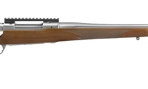 Ruger 57144 Hawkeye Hunter 7mm PRC 3+1 24" Satin Threaded Barrel, Satin Picatinny Rail Stainless Steel Receiver, Fixed American Walnut Stock, Right Hand