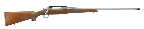 Ruger 57144 Hawkeye Hunter 7mm PRC 3+1 24" Satin Threaded Barrel, Satin Picatinny Rail Stainless Steel Receiver, Fixed American Walnut Stock, Right Hand