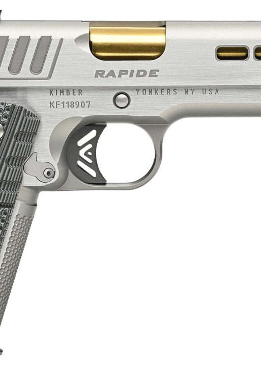 Kimber Mfg.,inc 3000423CA Rapide Dawn (CA) (MA) 45 ACP 8+1 5" KimPro Silver Front and Rear Serrations Stainless Steel Slide Gray/black Rapide G10 Grip