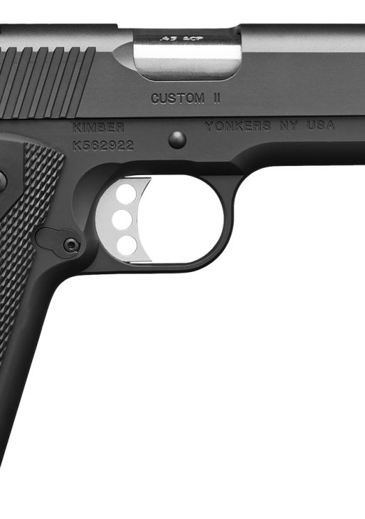 Kimber Mfg.,inc 3200001CA Custom II (CA) 45 ACP 7+1 5" Matte Black Front Serrations Steel Slide Black Synthetic Double Diamond Grip