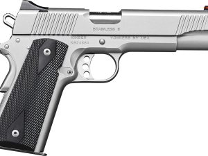 Kimber Mfg.,inc 3200007CAB Stainless II (CA)  45 ACP 7+1 5" Front Serrations Stainless Steel Slide Satin Silver Black Synthetic Double Diamond Checkering Grip
