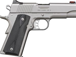 Kimber Mfg.,inc 3200044CA Pro Carry HD II (CA) 38 Super 9+1 4" Stainless Steel Slide Satin Silver Black Synthetic Double Diamond Checkering Grip
