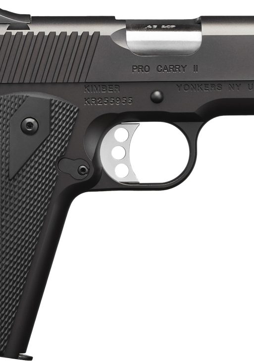 Kimber Mfg.,inc 3200051CA Pro Pro Carry II (CA) 45 ACP 7+1 4" Steel Slide Matte Black/Black Synthetic Double Diamond Checkering Grip