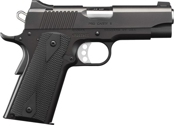 Kimber Mfg.,inc 3200051CA Pro Pro Carry II (CA) 45 ACP 7+1 4" Steel Slide Matte Black/Black Synthetic Double Diamond Checkering Grip