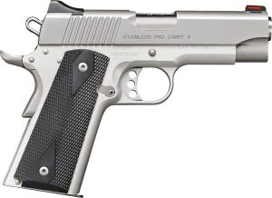 Kimber Mfg.,inc 3200052CA Stainless Pro Carry II (CA) 45 ACP 7+1 4" Stainless Steel Slide Satin Silver Black Synthetic Double Diamond Checkering Grip