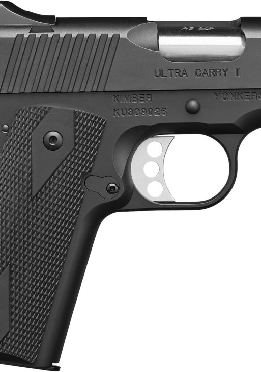 Kimber Mfg.,inc 3200061CA Ultra Carry II (CA) 45 ACP 7+1 3" Matte Black Steel Slide Black Synthetic Double Diamond Checkering Grip