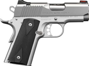 Kimber Mfg.,inc 3200062CA Stainless Ultra Carry II (CA) 45 ACP 7+1 3" Satin Silver Steel Slide Black Synthetic Double Diamond Checkering Grip