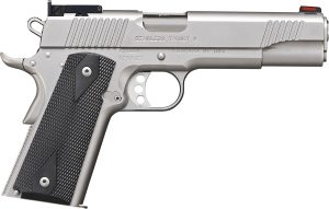 Kimber Mfg.,inc 3200108CA Stainless Target II (CA) 9mm 9+1 5" Satin Silver Front Serrations Stainless Steel Slide Black Synthetic Double-Diamond Checkering Grip