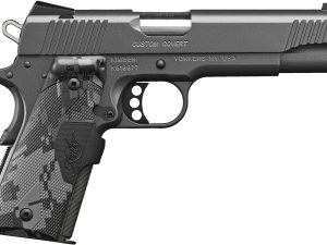 Kimber Mfg.,inc 3000235 Custom  45 ACP 7+1 5" Stainless Front Serrations Charcoal Gray/KimPro II Slide Charcoal Gray/KimPro II Crimson Trace Urban Camouflage Grip