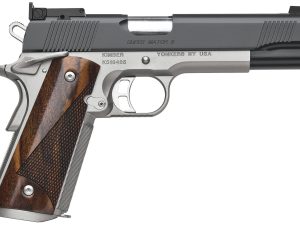 Kimber Mfg.,inc 3200309 Super Match II 45 ACP 8+1 5" Matte Black KimPro II Aggressive Slide Serrations Front strap checkering Walnut Grip
