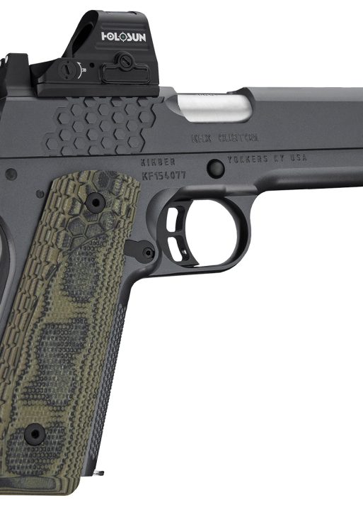Kimber Mfg.,inc 3000434 KHX Custom (OI) 9mm 9+1 5" Front Serrations Stainless Steel Slide Gray KimPro II G-10 Grip