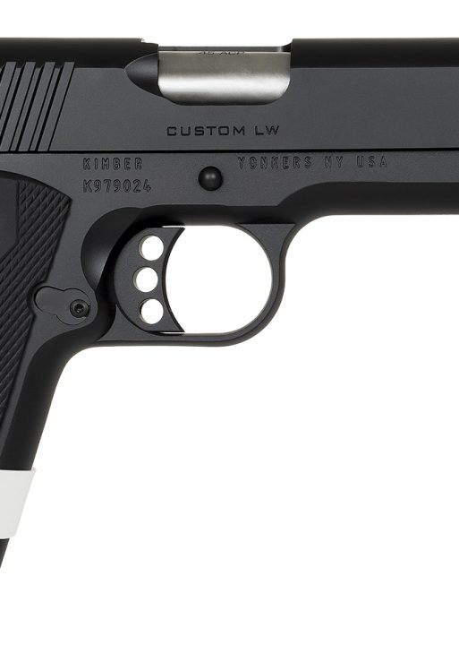 Kimber Mfg, Inc 3000500 Custom LW Liberty 45 ACP 7+1 5" Stainless Match Grade Barrel, KimPro Black Serrated Steel Slide, KimPro Black Aluminum Frame w/Beavertail, ANKA Grip