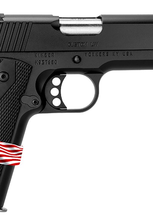 Kimber Mfg, Inc 3000502 Custom LW Liberty 9mm Luger 7+1 5" Stainless Match Grade Barrel, KimPro Black Serrated Steel Slide, KimPro Black Aluminum Frame w/Beavertail, ANKA Grip