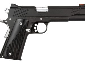 Kimber Mfg, Inc 3700596 Custom LW Nightstar 9mm Luger 9+1 5" Stainless Match Grade Barrel, Black Serrated Steel Slide, Black Aluminum Frame w/Beavertail, Black/Gray Laminate Grip