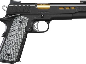 Kimber Mfg.,inc 3000384 Rapide  10mm 8+1 5" Gold TiN Steel Barrel, KimPro II Black Lightening Cut/Serrated Stainless Steel Slide, Kimpro II Black Steel Frame w/Beavertail, G10 Grip