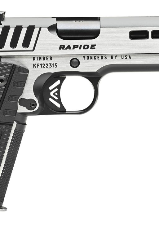 Kimber Mfg.,inc 3000425  Rapide Scorpius 45ACP 8+1 5" Black KimPro II w/ Brush Polished Flats Stainless Steel Slide G10 Grip