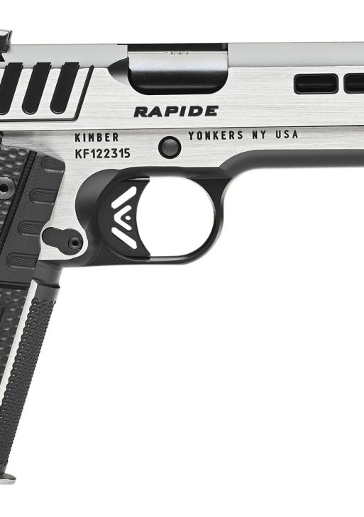 Kimber Mfg.,inc 3000426  Rapide Scorpius 10mm 8+1 5" Black KimPro II w/ Brush Polished Flats Stainless Steel Slide G10 Grip