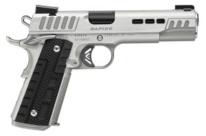 Kimber Mfg.,inc 3000428 Rapide Frost 9mm Luger 9+1 5" Black DLC Stainless Steel Barrel, Kimpro II Silver Lightening Cut/Serrated Stainless Steel Slide & Frame w/Beavertail, Black G10 Grip