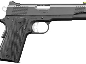 Kimber Mfg, Inc 3700549 Custom II  Full Size Frame 45 ACP 8+1 5" Stainless Match Grade Barrel, Matte Black Serrated Stainless Steel Slide, Matte Black Steel Frame w/Beavertail, Black Hogue Rubber Grip