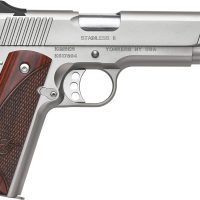 Kimber Mfg, Inc 3200328 Stainless II  Full Size Frame 45 ACP 7+1 5" Stainless Match Grade Barrel, Satin Silver Serrated Stainless Steel Slide & Frame w/Beavertail, Rosewood Grip